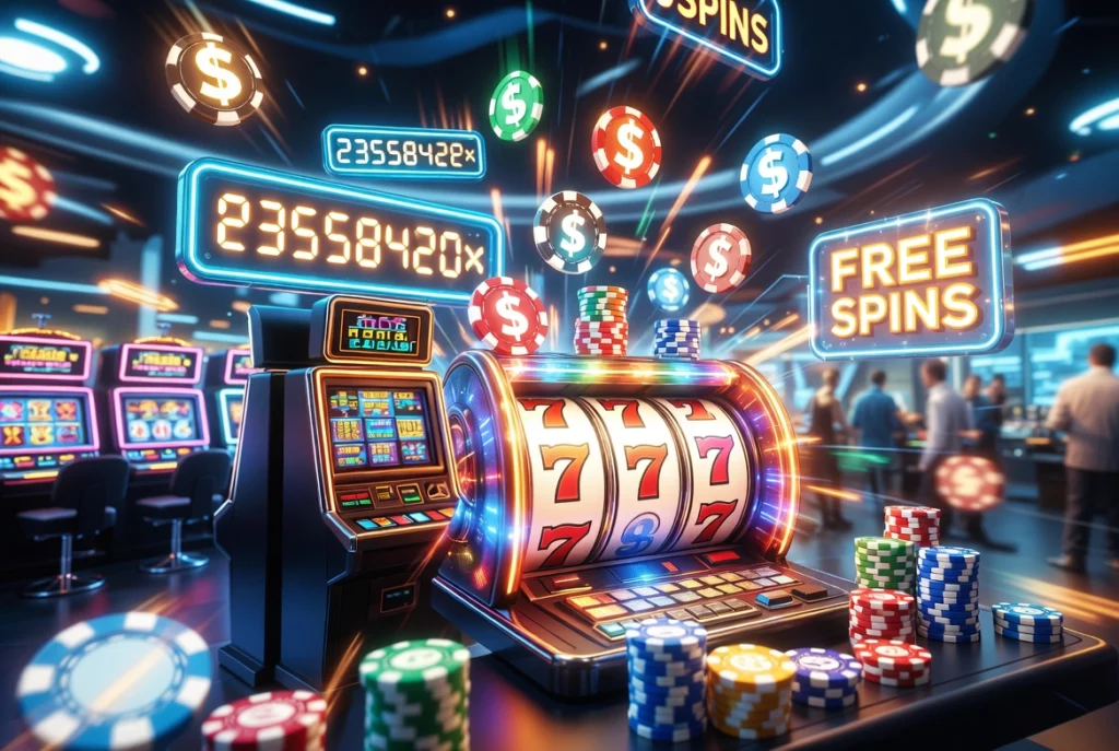 Image of a slot machine